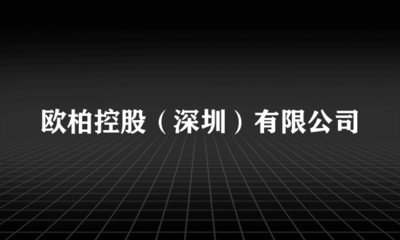 歐柏控股(深圳)