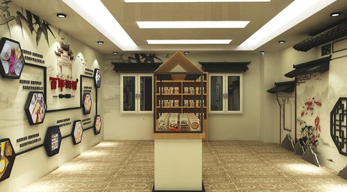 食品展廳3d效果圖