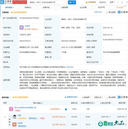 沈騰投資新公司潮貓社,注冊資本168萬人民幣